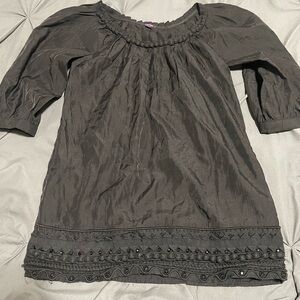 Elegant Black top by Lulumari NWOT